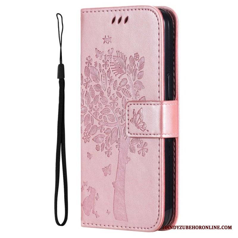 Etui Folio do Xiaomi 12T / 12T Pro Kot Pod Drzewem