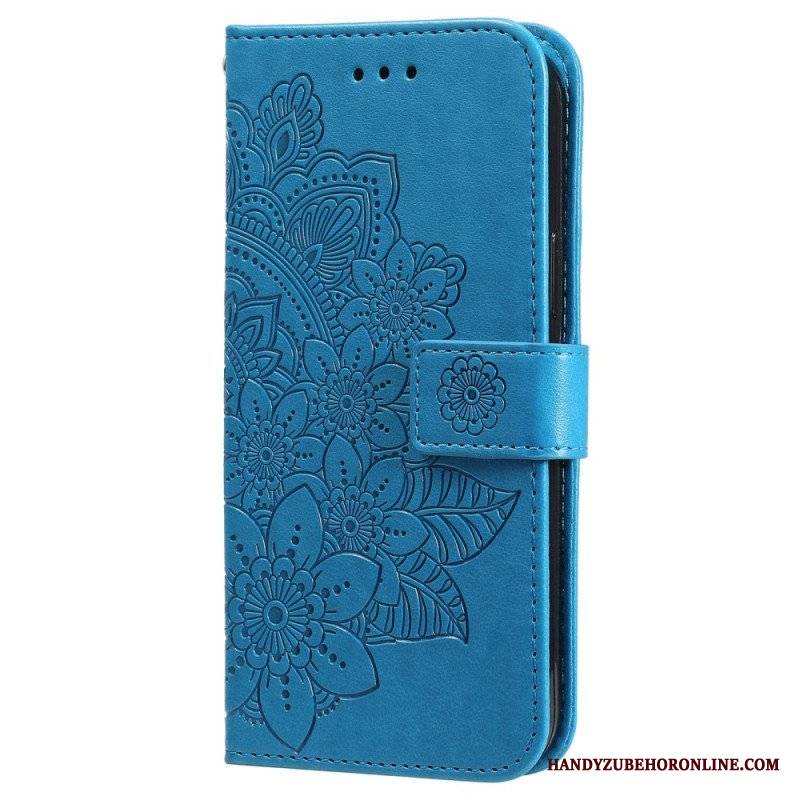 Etui Folio do Xiaomi 12T / 12T Pro z Łańcuch Paskowata Mandala