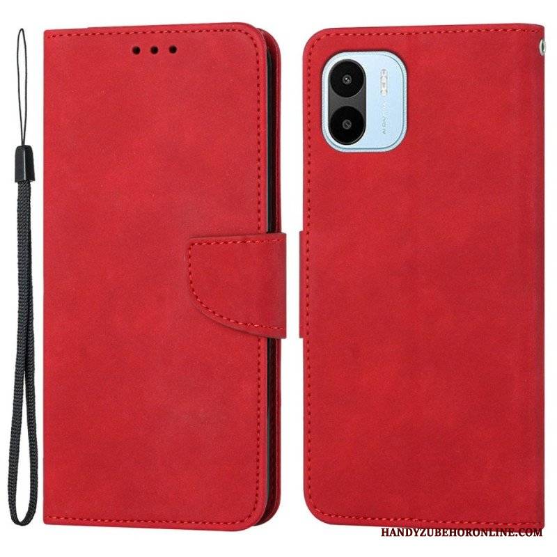 Etui Folio do Xiaomi Redmi A1 Smycz W Jednolitym Kolorze