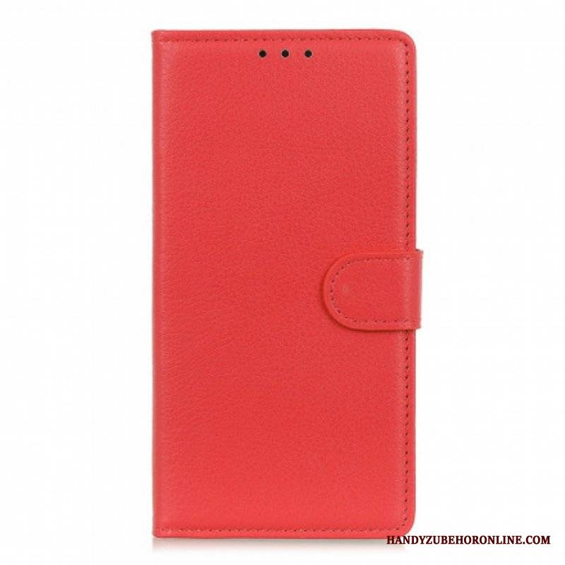 Etui Folio do Xiaomi Redmi Note 10 / 10S Efekt Skóry Liczi Premium