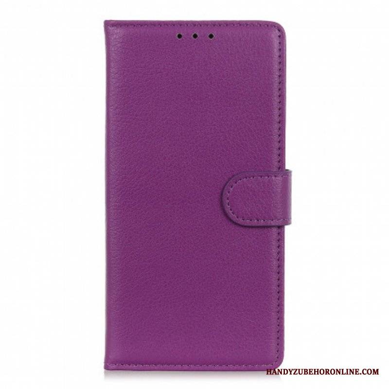 Etui Folio do Xiaomi Redmi Note 10 / 10S Efekt Skóry Liczi Premium