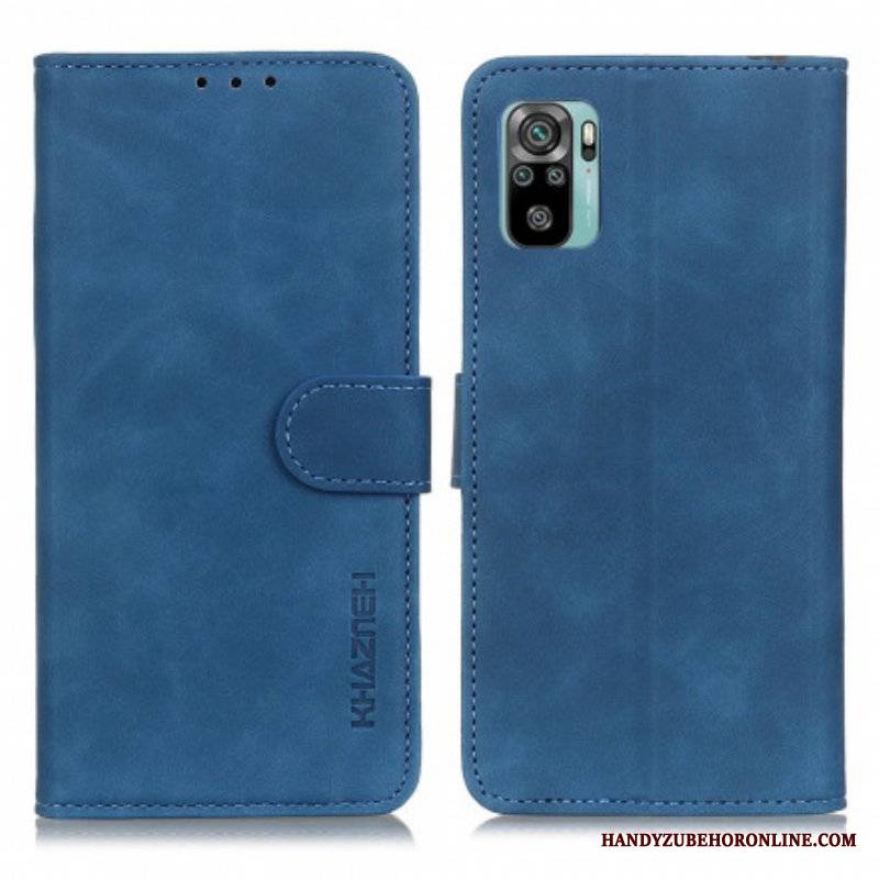 Etui Folio do Xiaomi Redmi Note 10 / 10S Khazneh Efekt Skóry W Stylu Vintage