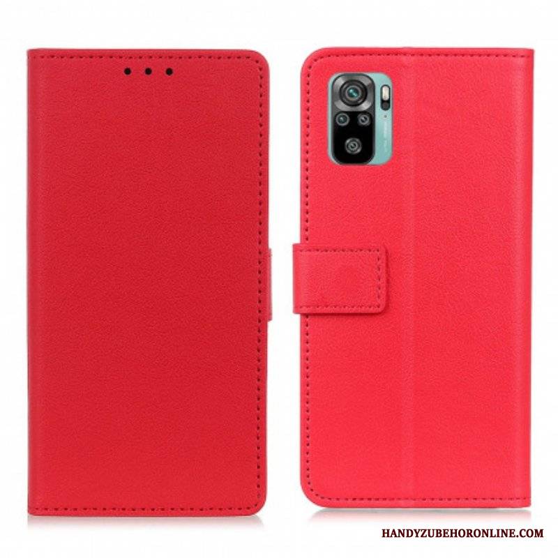 Etui Folio do Xiaomi Redmi Note 10 / 10S Klasyczna Sztuczna Skóra