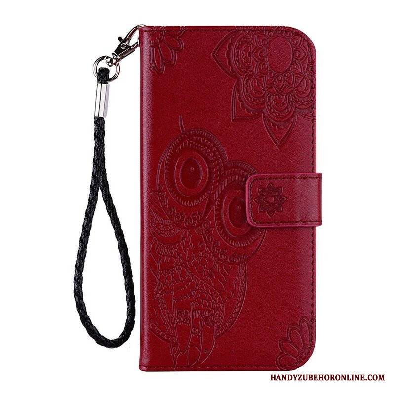 Etui Folio do Xiaomi Redmi Note 10 / 10S Sowa Mandala I Smycz