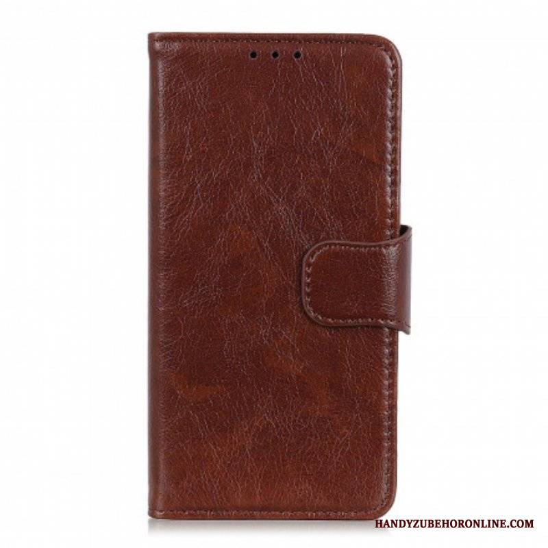 Etui Folio do Xiaomi Redmi Note 10 5G Dwoina Skóry Nappa