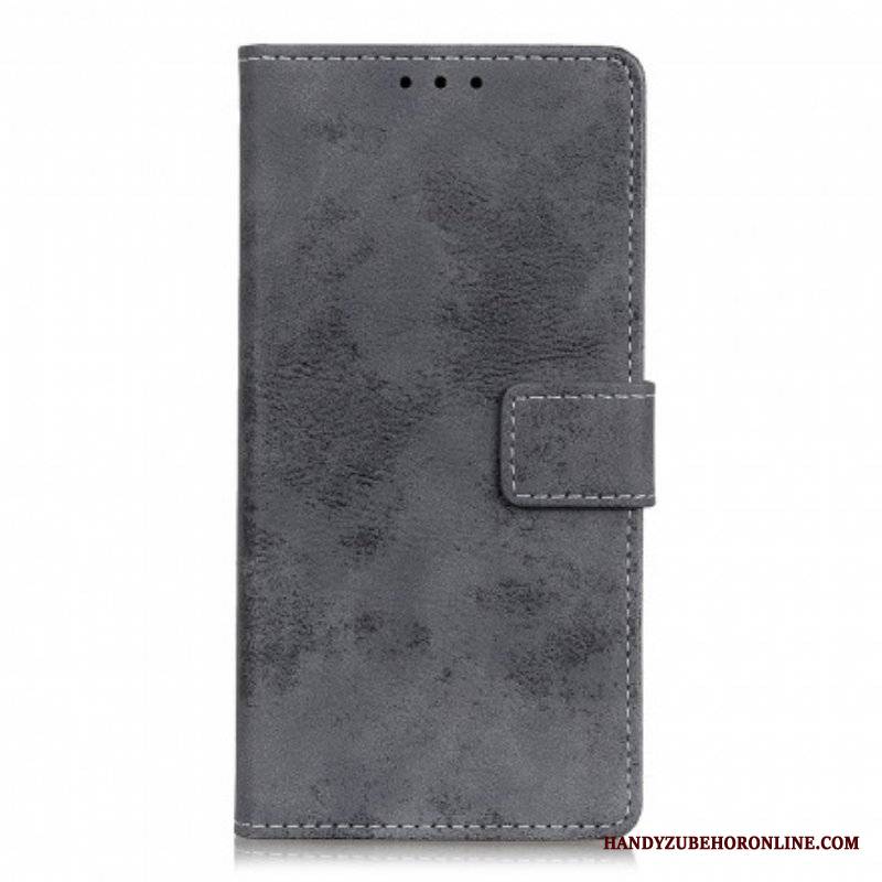 Etui Folio do Xiaomi Redmi Note 10 5G Efekt Skóry Vintage