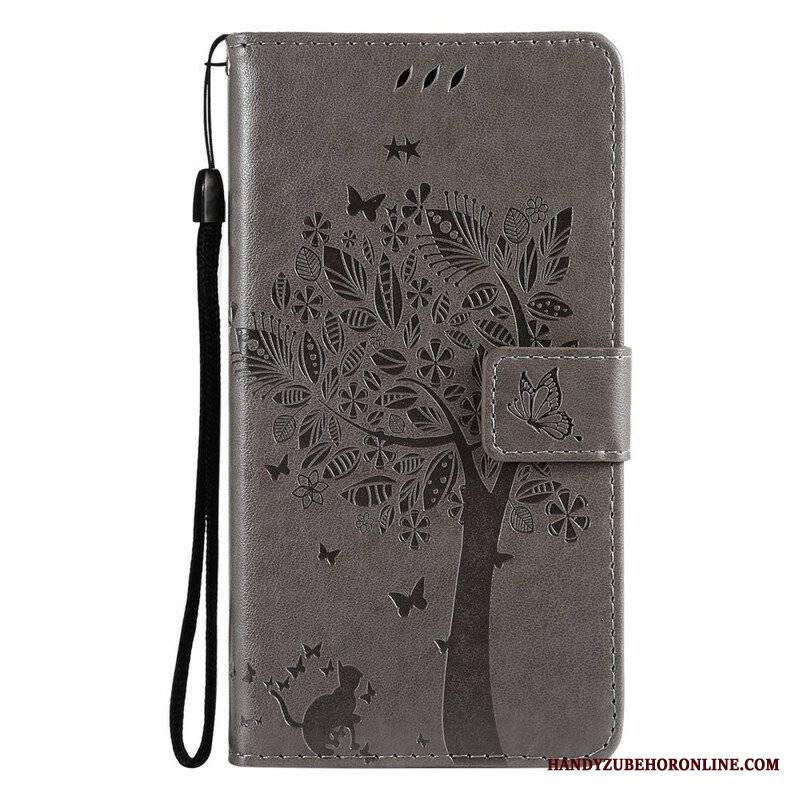 Etui Folio do Xiaomi Redmi Note 10 5G z Łańcuch Smycz Na Jawie