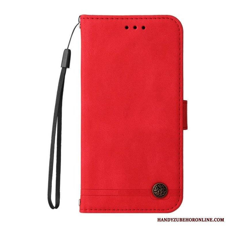 Etui Folio do Xiaomi Redmi Note 10 Pro Nit I Pasek Ze Sztucznej Skóry