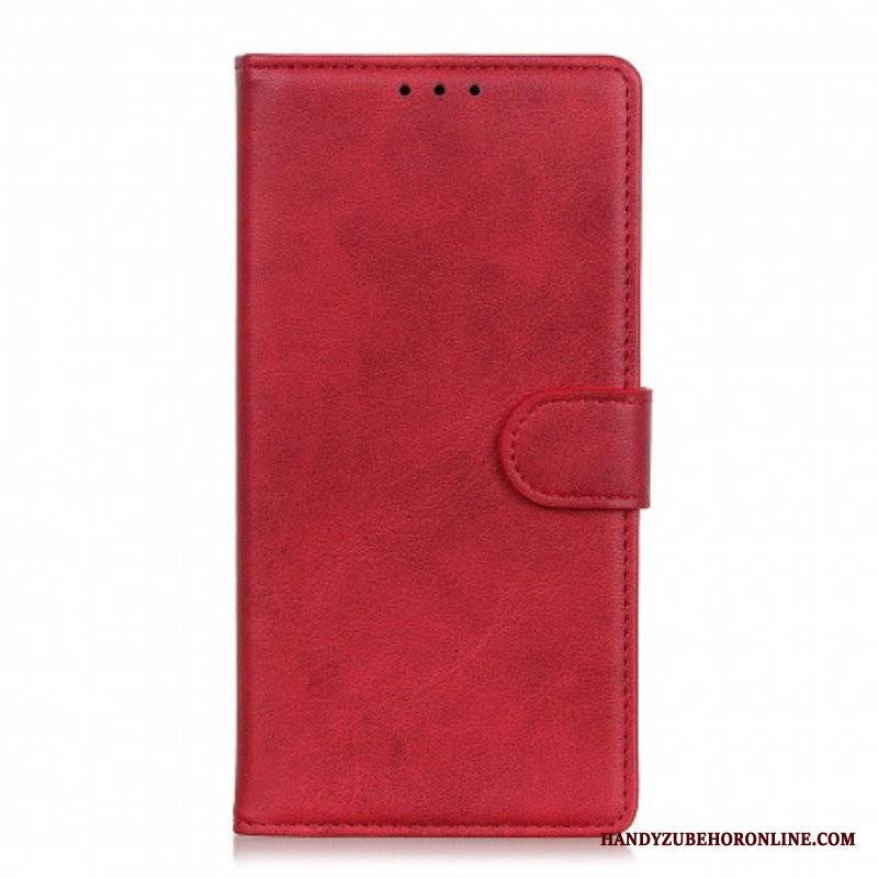 Etui Folio do Xiaomi Redmi Note 10 Pro Retro Matowy Efekt Skóry