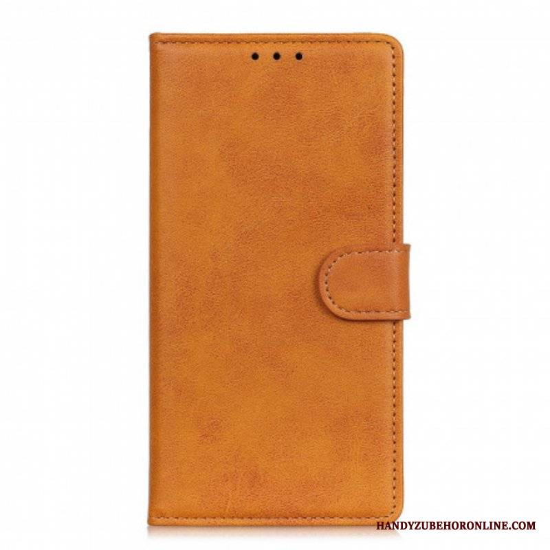 Etui Folio do Xiaomi Redmi Note 10 Pro Retro Matowy Efekt Skóry