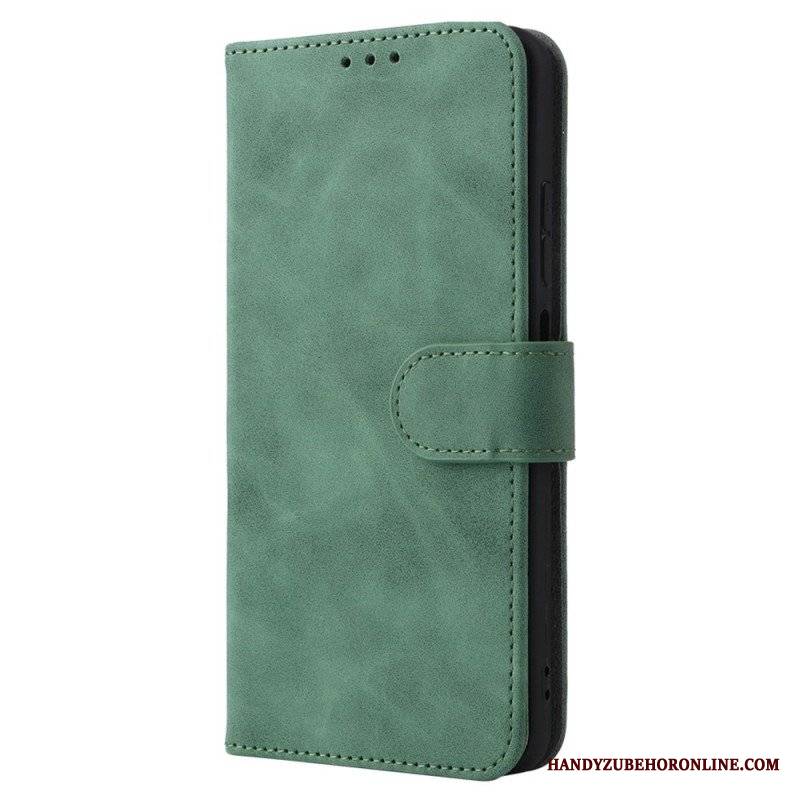 Etui Folio do Xiaomi Redmi Note 11 / 11S Dotyk Skóry Ze Smyczą