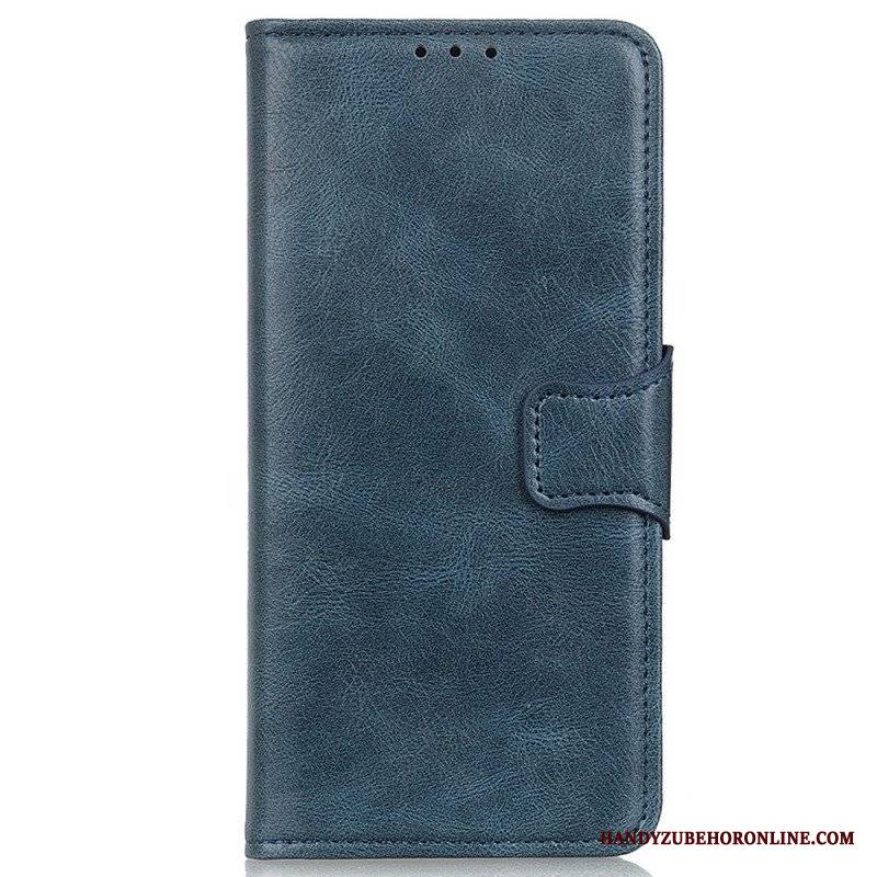 Etui Folio do Xiaomi Redmi Note 11 / 11S Dwustronne Zapięcie Z Efektem Skóry