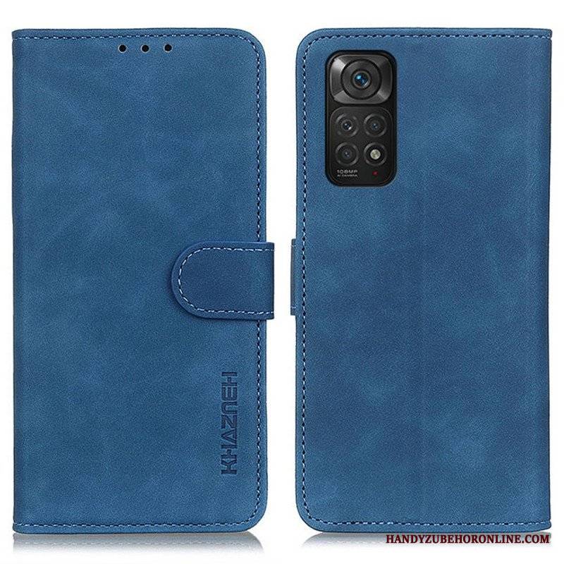 Etui Folio do Xiaomi Redmi Note 11 / 11S Khazneh Efekt Skóry W Stylu Vintage