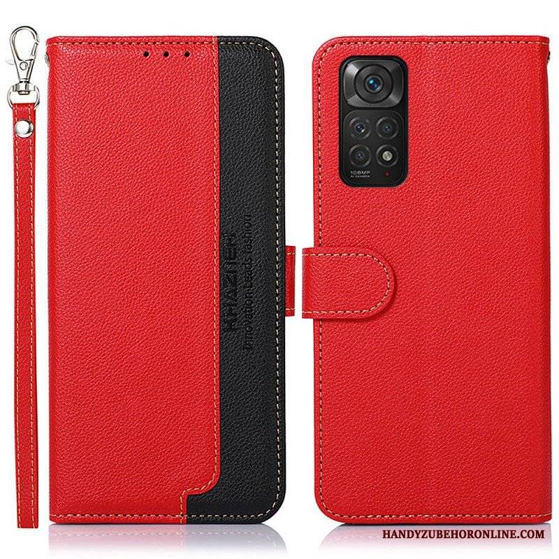 Etui Folio do Xiaomi Redmi Note 11 / 11S Rfid Khazneh W Stylu Liczi