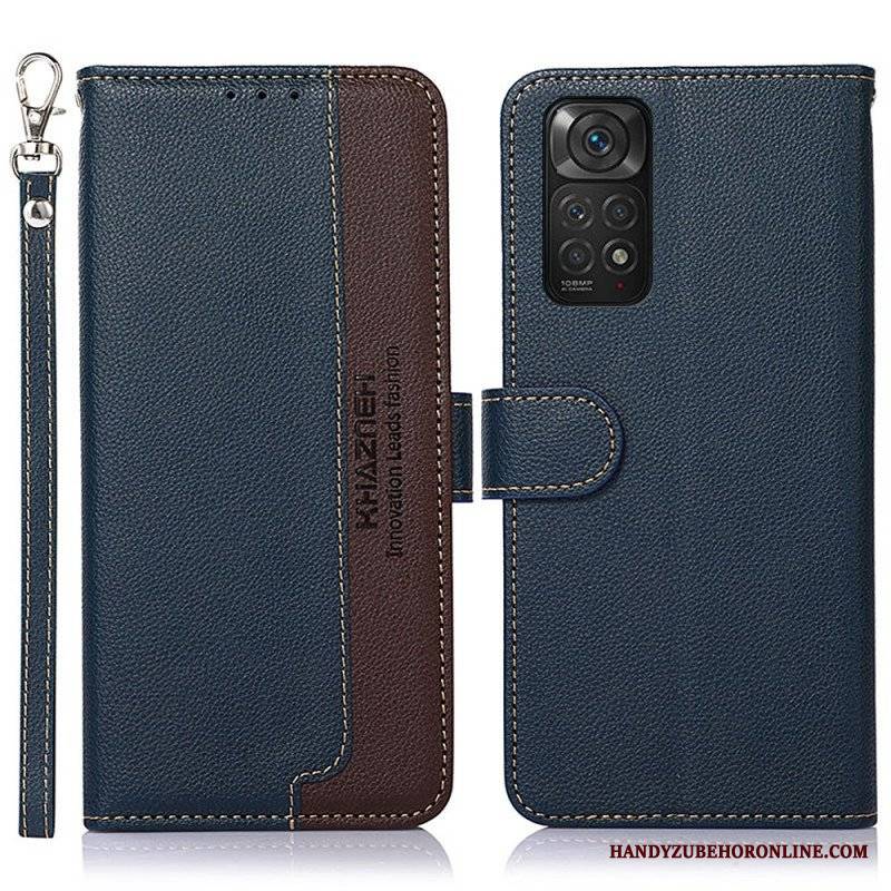 Etui Folio do Xiaomi Redmi Note 11 / 11S Rfid Khazneh W Stylu Liczi