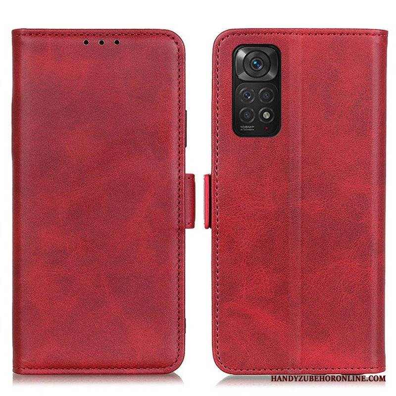 Etui Folio do Xiaomi Redmi Note 11 / 11S Skórzany Futerał Podwójna Klapa