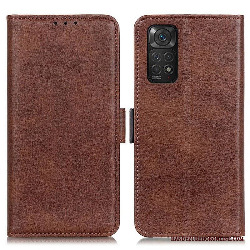 Etui Folio do Xiaomi Redmi Note 11 / 11S Skórzany Futerał Podwójna Klapa