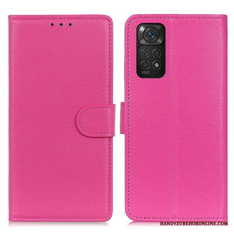 Etui Folio do Xiaomi Redmi Note 11 / 11S Tradycyjnie Liczi