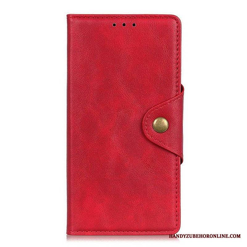 Etui Folio do Xiaomi Redmi Note 11 Pro / 11 Pro 5G Guzik Ze Sztucznej Skóry