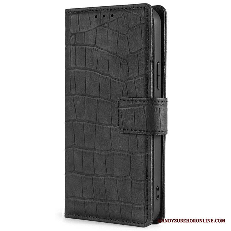 Etui Folio do Xiaomi Redmi Note 11 Pro / 11 Pro 5G Krokodyl Dotykający Skóry