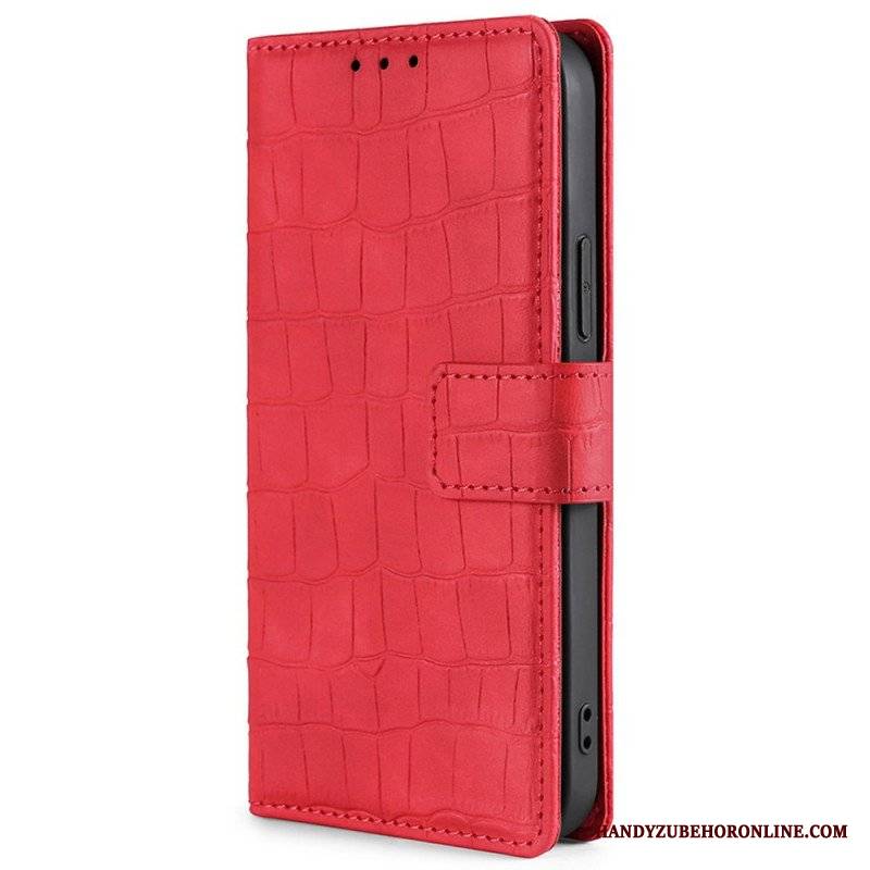 Etui Folio do Xiaomi Redmi Note 11 Pro / 11 Pro 5G Krokodyl Dotykający Skóry