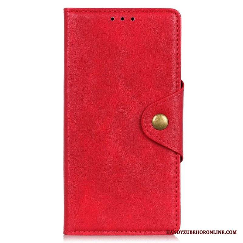 Etui Folio do Xiaomi Redmi Note 11 Pro Plus 5G Guzik Ze Sztucznej Skóry