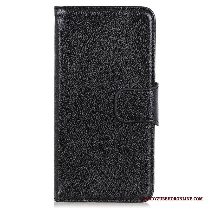 Etui Folio do Xiaomi Redmi Note 12 4G Dwoina Skóry Nappa