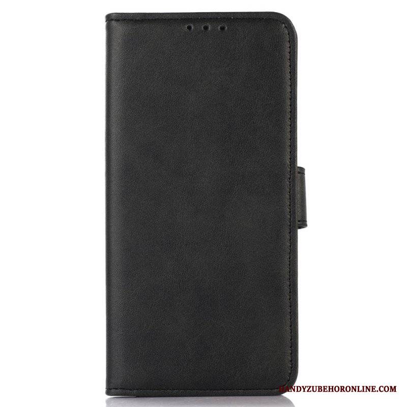 Etui Folio do Xiaomi Redmi Note 12 4G Efekt Skóry