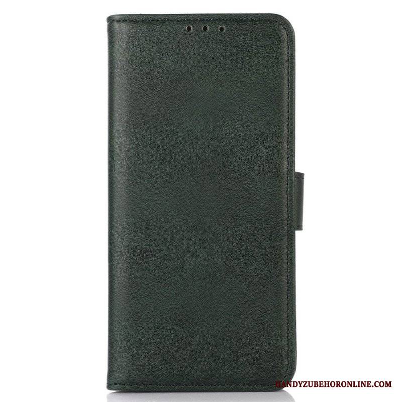 Etui Folio do Xiaomi Redmi Note 12 4G Efekt Skóry