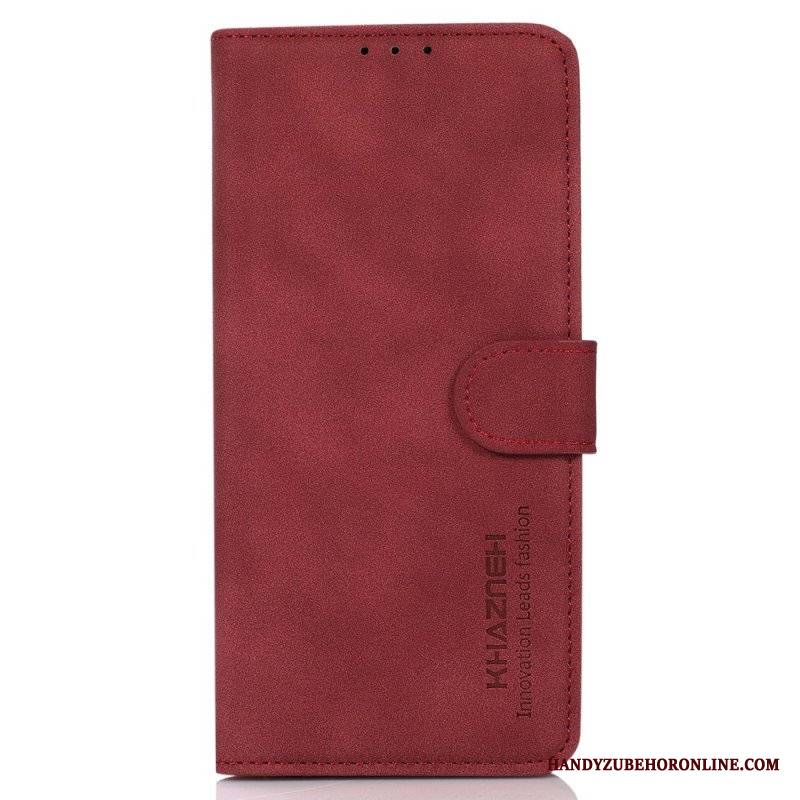 Etui Folio do Xiaomi Redmi Note 12 4G Efekt Skóry Khazneh