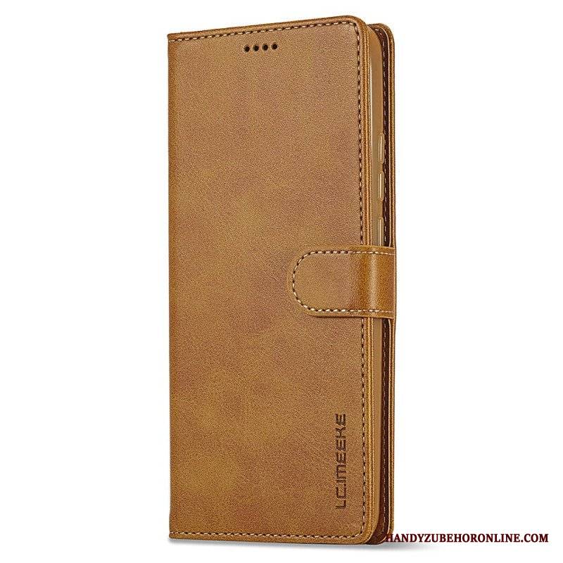 Etui Folio do Xiaomi Redmi Note 12 4G Efekt Skóry Lc.imeeke