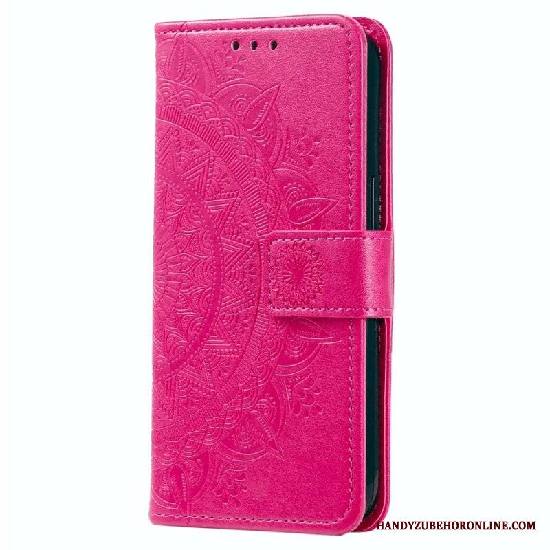 Etui Folio do Xiaomi Redmi Note 12 4G Mandala Sun Ze Smyczą