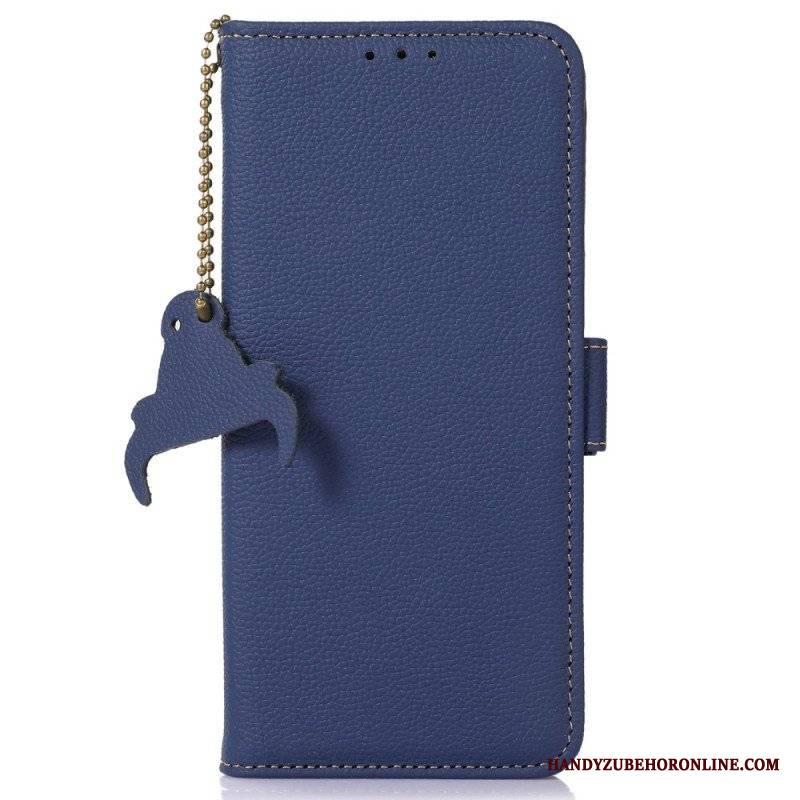 Etui Folio do Xiaomi Redmi Note 12 4G Oryginalna Teksturowana Skóra Rfid