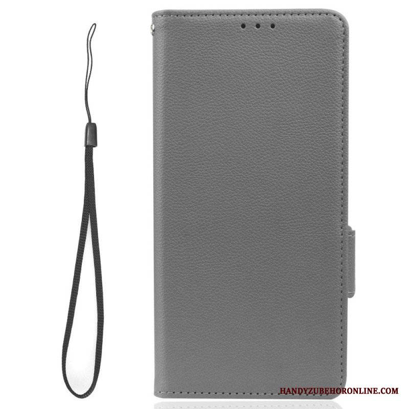 Etui Folio do Xiaomi Redmi Note 12 5G Bardzo Delikatny Styl Liczi