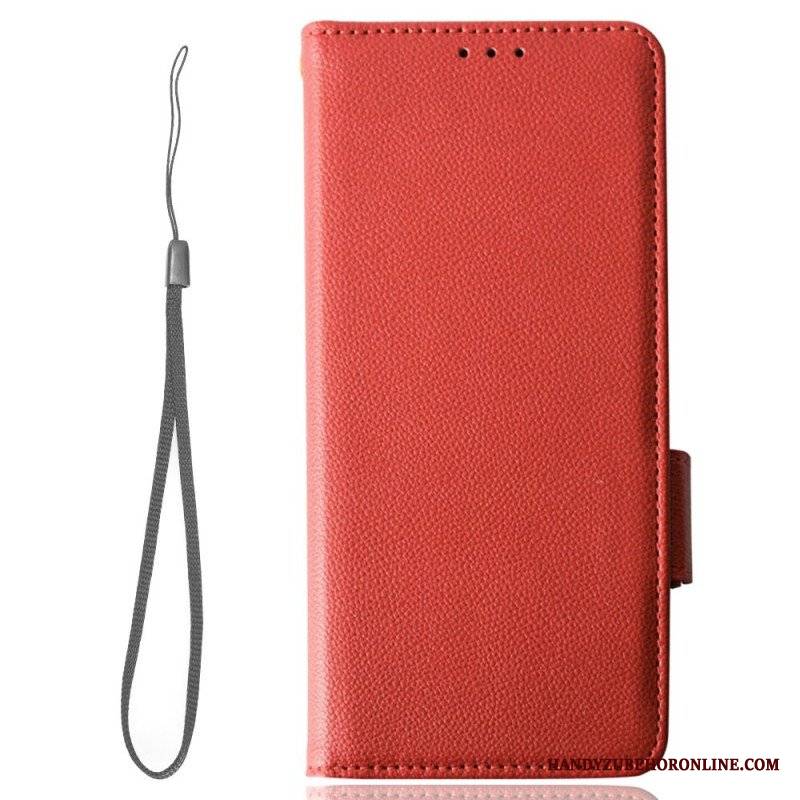 Etui Folio do Xiaomi Redmi Note 12 5G Bardzo Delikatny Styl Liczi