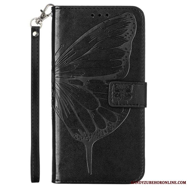 Etui Folio do Xiaomi Redmi Note 12 5G Kwiatowy Motyl