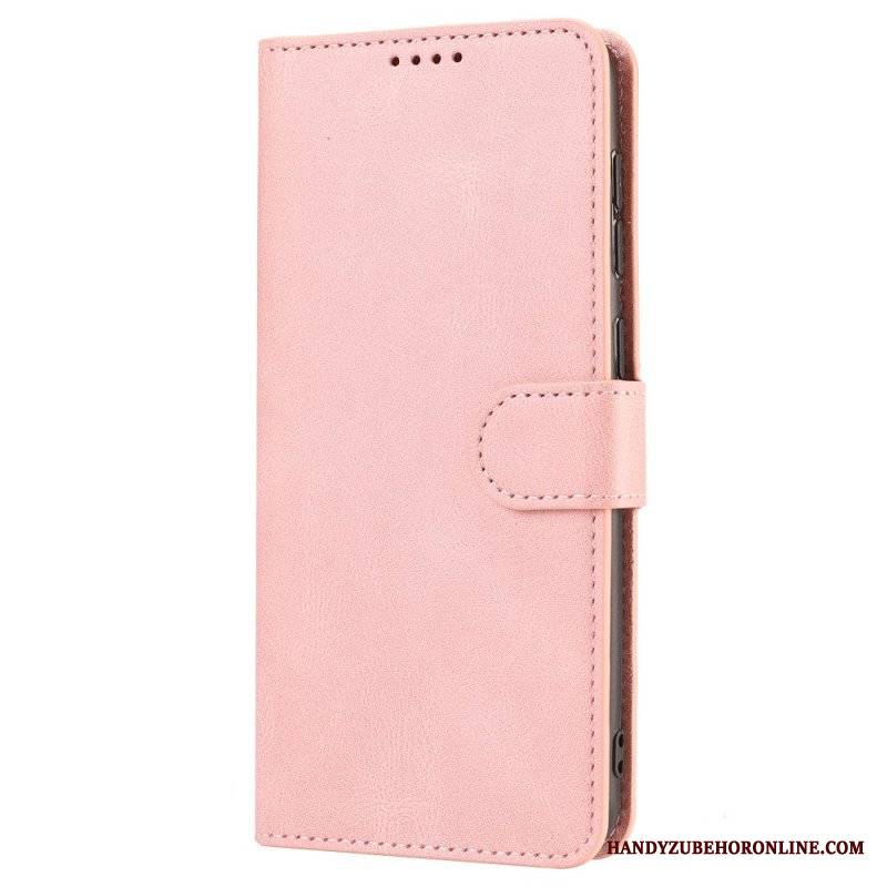 Etui Folio do Xiaomi Redmi Note 12 5G z Łańcuch Paski W Stylu Retro