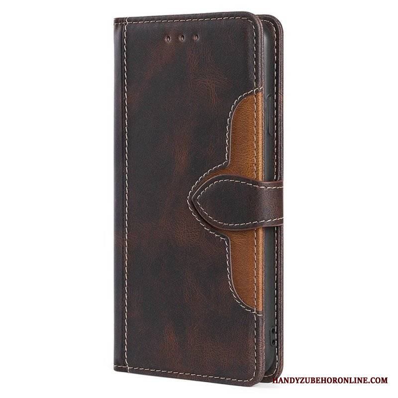 Etui Folio do Xiaomi Redmi Note 12 Pro Dwukolorowy Kwiatowy