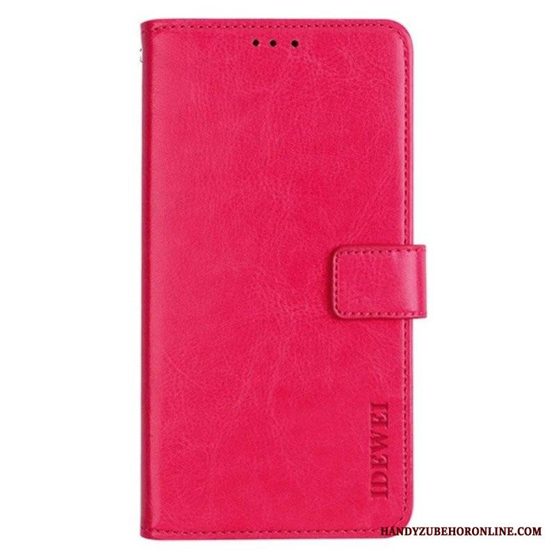 Etui Folio do Xiaomi Redmi Note 12 Pro Imitacja Skóry Idewei