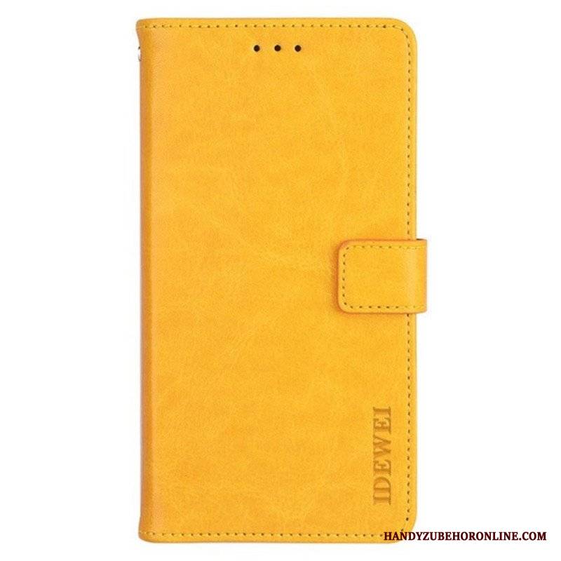 Etui Folio do Xiaomi Redmi Note 12 Pro Imitacja Skóry Idewei