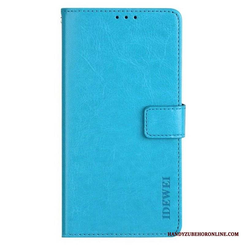 Etui Folio do Xiaomi Redmi Note 12 Pro Imitacja Skóry Idewei