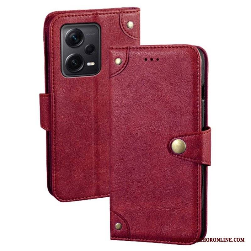 Etui Folio do Xiaomi Redmi Note 12 Pro Plus Przycisk Magnetyczny