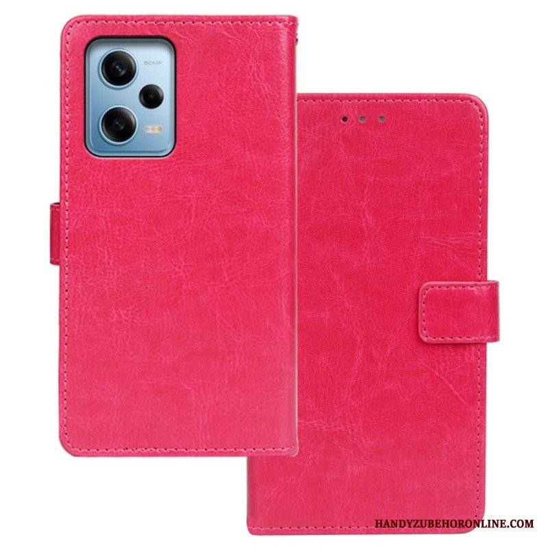 Etui Folio do Xiaomi Redmi Note 12 Pro Skórzany Styl Idewei