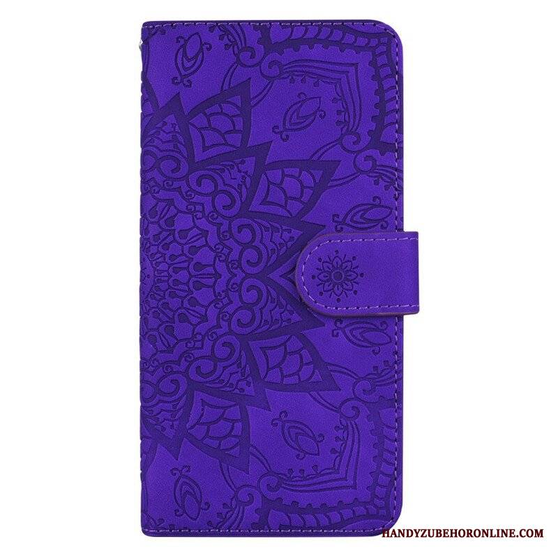 Etui Folio do iPhone 13 Pro Barokowo-mandala