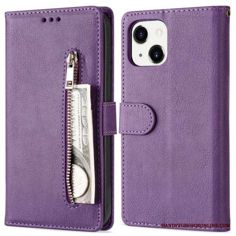 Etui Folio do iPhone 14 Plus Torebka Ze Smyczą