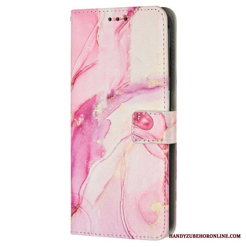 Etui Folio do iPhone 15 Pro Max Styl Marmurkowy