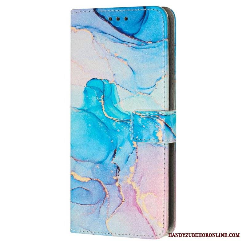 Etui Folio do iPhone 15 Pro Max Styl Marmurkowy