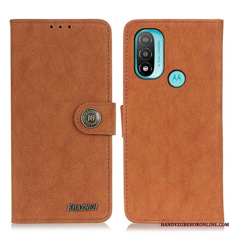 Etui Na Telefon Pokrowce do Moto E40 / E30 / E20 Dwoina Khazneh W Stylu Retro