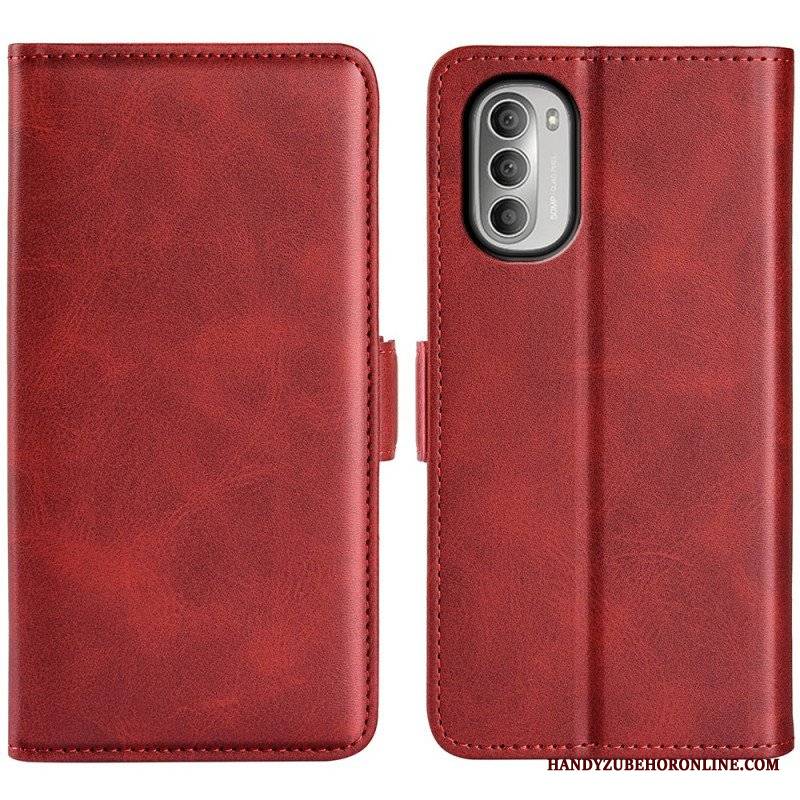 Etui Na Telefon Pokrowce do Moto G51 5G Etui Folio Podwójna Klapa