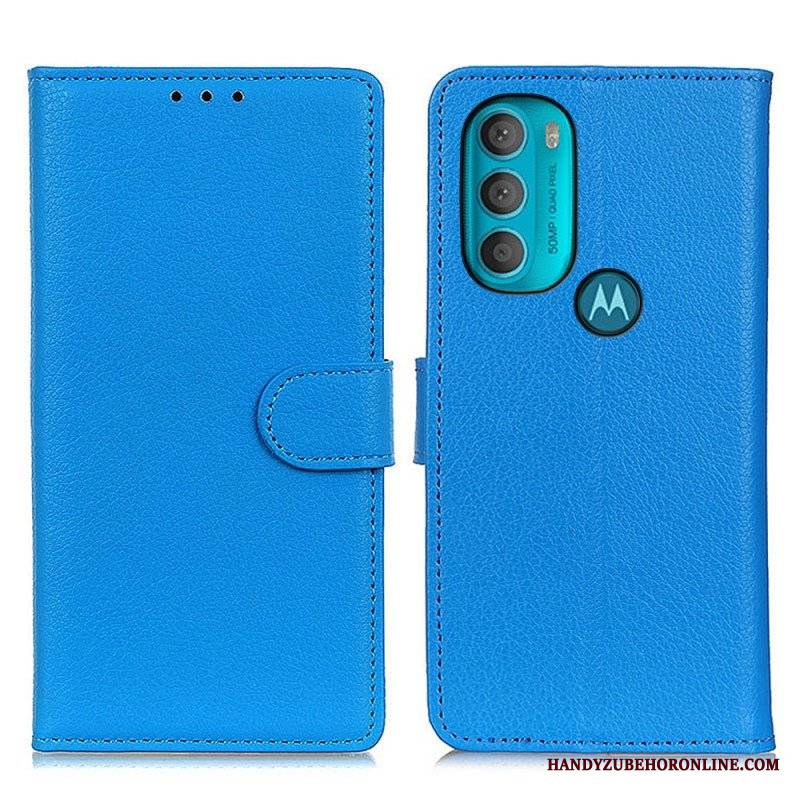 Etui Na Telefon Pokrowce do Moto G71 5G Tradycyjnie Liczi